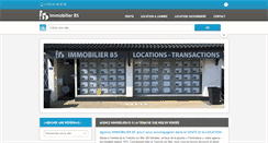 Desktop Screenshot of immobilier-85.net